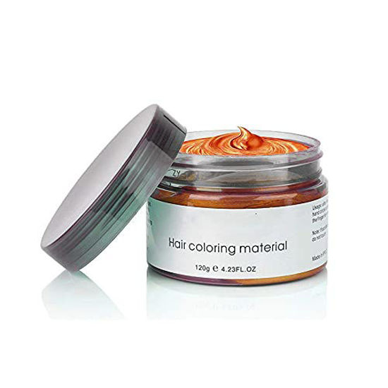 GetUSCart- Orange Hair Color Wax, Instant Hairstyle Cream oz, Temporary Natural Hair Wax for Party, Cosplay, Halloween, Daily use, Date, Clubbing (Orange) GetUSCart- Orange Hair Color Wax, Instant Hairstyle Cream oz, Temporary Natural Hair Wax for Party, Cosplay, Halloween, Daily use, Date, Clubbing (Orange)
