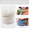 Picture of XIAOHAWANG Baby Winter Scarf Warm Kids Thick Knit Scarves Plush lining Double Layered Toddler Neckerchiefs lovely(White 1)