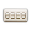 Picture of American Technology Components Quad SPST On-Off Switch with Bezel, 12-Volt, for RV, Trailer, Camper (Almond)
