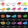 Picture of EL Wire Interior Car LED Strip Lights, LEDCARE USB Neon Glowing Strobing Electroluminescent Wire Lights with 6mm Sewing Edge, Ambient Lighting Kits for Car, Garden, Decorations (5M/16.5FT, Ice Blue)