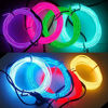 Picture of EL Wire Interior Car LED Strip Lights, LEDCARE USB Neon Glowing Strobing Electroluminescent Wire Lights with 6mm Sewing Edge, Ambient Lighting Kits for Car, Garden, Decorations (5M/16.5FT, Ice Blue)