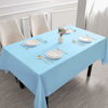 Picture of Softalker Rectangle Tablecloth Waterproof & Stain Resistant Table Cloth Wrinkle Free Fabric Washable Polyester Table Cover for Dining/Party/Buffet/Wedding (52x70 inch, Baby Blue)