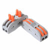 Picture of XHF Conductor Compact Connectors Lever Wire Nut Electrical Connectors Wire Terminals for 2 Circuit Inline Splices 28-12 AWG (SPL-2, 25PCS)