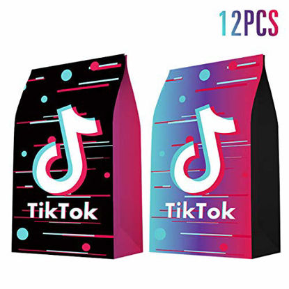 Tik Tok Party Table Cloth Tik Tok Party Supplier and Decorations for Kids for Short Video/Music Karaoke/Social Media Party/Boys Girls Rock Rroll Tik Tok Birthday Party Decorations Disposable Tik Tok Plastic Table Cover 70 x 42 