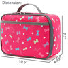 Picture of FlowFly Kids Lunch box Insulated Soft Bag Mini Cooler Back to School Thermal Meal Tote Kit for Girls, Boys,Women,Men, Butterfly
