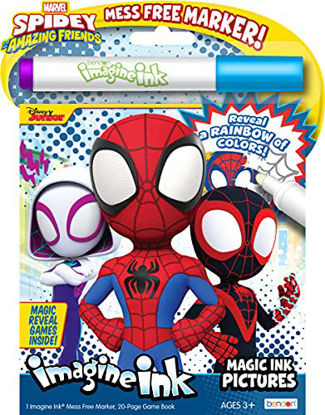 Picture of Marvel Spidey and His Amazing Friends 20 Page Imagine Ink Magic Pictures Coloring Book with 1 Mess Free Marker