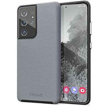 Picture of Crave Dual Guard for Galaxy S21 Ultra Case, Shockproof Protection Dual Layer Case for Samsung Galaxy S21 Ultra, S21 Ultra 5G (6.8 inch) - Slate