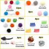 Picture of PietyPet 60 Packs Cat Toys Balls Set Spiral Springs Assorted, Kitten Ball Toys Assortments, Sparkle Ball, Cat Mouse Toy, Cat Crinkle Balls, Cat Springs, Furry Cat Toys Balls Soft Pom Pom Balls