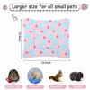 Picture of 3 Pieces Guinea Pig Bed Mat Rabbit Warm Bed Hamster Bedding Winter Hamster Sleep Pad for Bunny Hamster Squirrel Hedgehog Chinchilla, 3 Colors (Heart)