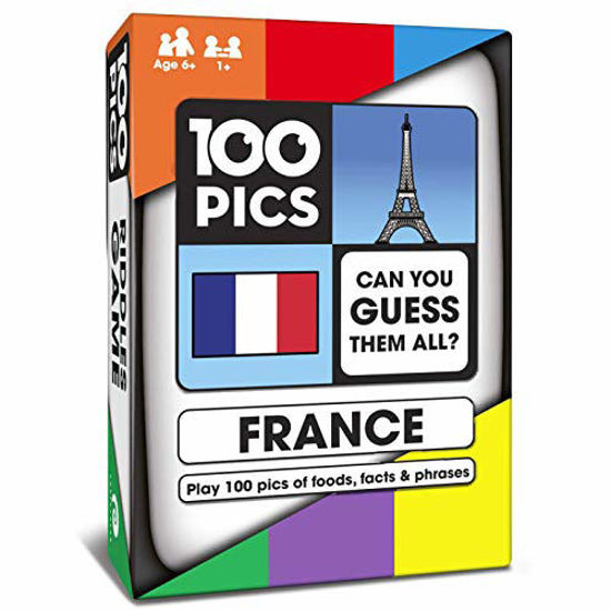 Picture of 100 PICS France Quiz Game - Educational Travel Trivia Flash Card Games for Smart Kids