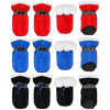 Picture of 3 Sets Waterproof Dog Shoes Adjustable Drawstring Dog Boots Rain Snow Plush Pet Booties Anti-Slip Dog Paw Protector Breathable Dog Boots with Soft Sole for Small Dog Puppy (2)