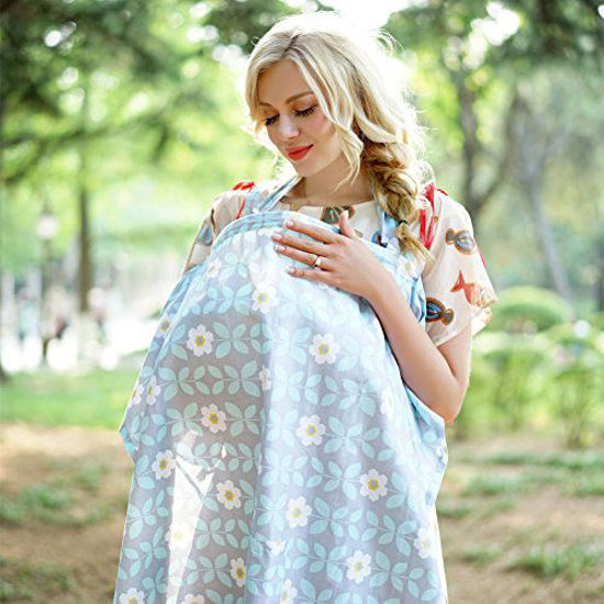 style1 Gina Era Nursing Cover Baby Breastfeeding Cover Infant Feeding Cover Infant Breathable Privacy Breast Feeding Cover 100% cotton 
