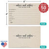Picture of 321Done Advice and Wishes for The Dad-to-Be (50 Cards) 4" x 6" for Baby Advice Cards for Baby Shower Game Simple Elegant - Made in USA - Kraft Tan Large
