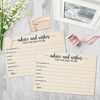 Picture of 321Done Advice and Wishes for The Dad-to-Be (50 Cards) 4" x 6" for Baby Advice Cards for Baby Shower Game Simple Elegant - Made in USA - Kraft Tan Large