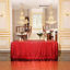 Picture of PartyDelight Sequin Tablecloth, Rectangular, 50"x80", Dark Red