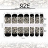 Picture of 8 Sheets Christmas Glitter Nail Wraps Adhesive Nail Polish Stickers Full Nail Decal Strips with 2 Pieces Nail Files for Women Girls Home Favors (Chic Pattern)