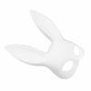 Picture of Soochat White Bunny Mask Masquerade Rabbit Mask Bunny Half Mask for Birthday Party Easter Halloween Costume Accessory