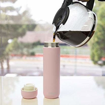 Picture of Mira 10 oz Insulated Small Thermos Flask | Kids Vacuum Insulated Water Bottle | Leak Proof & Spill Proof | Taffy Pink