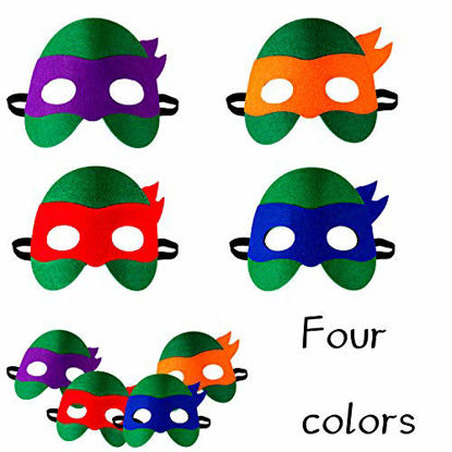 Picture of PROLOSO 12 Pcs Superhero Masks for Kids Felt Eye Masks Cosplay Masks Kids Theme Birthday Party Supplies Favors