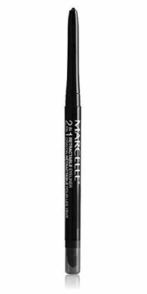 Picture of Marcelle 2-in-1 Retractable Eyeliner, Black, Hypoallergenic and Fragrance-Free, 0.01 oz
