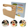 Picture of Kasiden Wooden Kids Knife for Cooking,Kid Safe Knives,Kitchen Toy,Chopper,Vegetable and Fruit Cutter (For 2-8 Years Old)