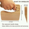 Picture of Kasiden Wooden Kids Knife for Cooking,Kid Safe Knives,Kitchen Toy,Chopper,Vegetable and Fruit Cutter (For 2-8 Years Old)