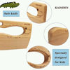 Picture of Kasiden Wooden Kids Knife for Cooking,Kid Safe Knives,Kitchen Toy,Chopper,Vegetable and Fruit Cutter (For 2-8 Years Old)