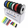 Picture of Fermerry 20AWG Stranded Wire Silicone Tinned Copper Wire 20 Gauge Electronic Hook up Electrical Wire 6 Colors 10Ft Each Automotive Wire (10 FT 6 Colors Each, 20AWG)