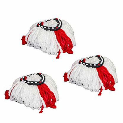Picture of 3 PCS Microfiber Mop Head Replacement for 0 Cedar, ALYYDBG Mop Refills Spin Mop Replacement Head Easy Cleaning (Red)