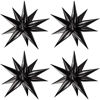 Picture of Moukiween 50 Pcs Foil Cone Mylar Balloons, Black Explosion Star Foil Balloons, Point Star Balloons for Birthday, Wedding,Photo Booth, Party Supplies Backdrop