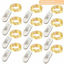 Picture of [12-Pack] 8 Modes Fairy String Lights with Timer, 20 LEDs Lights on 6.5ft Silver Wire,Fairy Lights Battery Powered 2xCR2032,3 to 4 Days in The Timing, Party,Wedding,Christmas Tabel Decor,WarmWhite