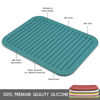 Picture of Smithcraft Silicone Trivets Mats for Hot Dishes and Hot Pots, Hot Pads for Countertops, Tables, Pot Holders, Spoon Rest Small Drying Mats Set of 2 Many Colors for Your Choose (Light Grey)
