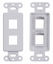 Picture of 2 Port Decora Wall Plate Keystone Insert, 2 Gang Jack White WallPlate (10 Pack)