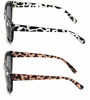 Picture of 2 Pairs Women Bifocal Reading Sunglasses Reader Glasses Cateye Vintage Jackie Oval (1 Grey Leopard 1 Brown Leopard, 1.25)