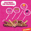 Picture of JollyBarks Bully Bites Dog Treats (1lb) Premium Natural Single Ingredient Odor Free Bully Sticks for Small Dogs - Grass Fed, Non-GMO Long Lasting Bully Sticks for Puppies, Small Bully Sticks (1lb Bag)