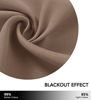 Picture of NICETOWN Blackout Curtains 63 inches Length - (Cappuccino Color) Thermal Insulated Room Darkening Drape for Villa/Apartment/Rental Room, 52 inches Wide by 63 inches Long, 1 Piece