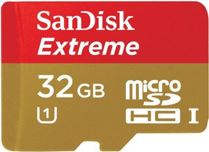 Picture of SanDisk Extreme Plus 32 GB Class 10 UHS-I U1/U3 microSDHC Memory Card