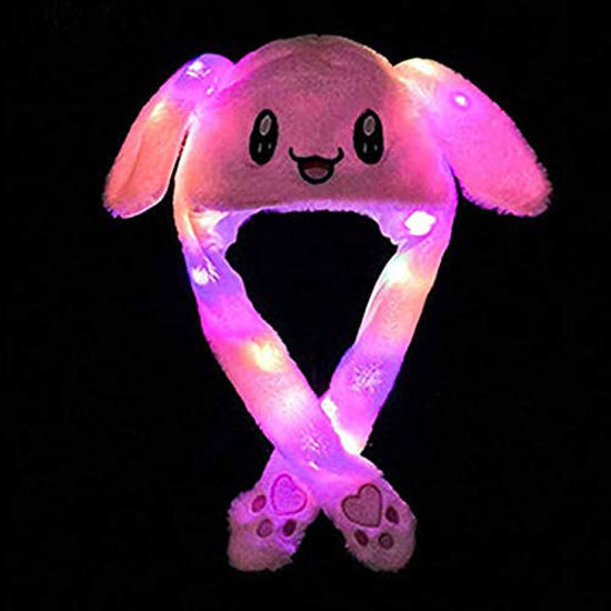 Bunny Hat Funny Plush Bunny Hats Ear Moving Jumping Hat Rabbit Hat Kids Adult Christmas Party Cosplay Cute Animal Hats Bunny Hat Funny Plush Bunny Hats Ear Moving Jumping Hat Rabbit Hat Kids Adult Christmas Party Cosplay Cute Animal Hats