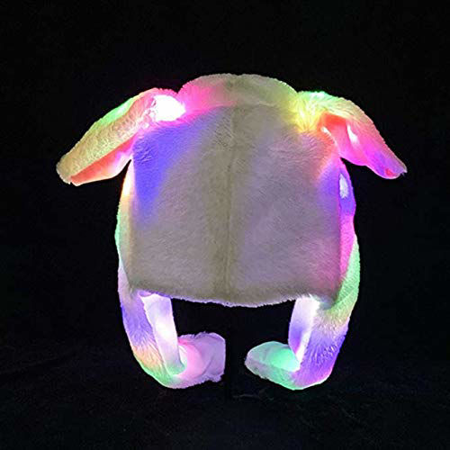GetUSCart- Bunny Hat Funny Plush Bunny Hats Ear Moving Jumping Hat ...