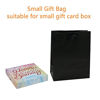 Picture of 12pc Extra Small Gift Wrap Paper bags with Ribbon Handles(4.5x5.5x2.5in), for Party Favors, Baby Shower, Weddings,Holidays,Graduation,Birthdays,Celebrations,Bridesmaids Gifts,Bulk Solid Color (black)