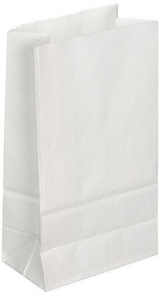 Picture of 6lb White Rainbow Paper Bags (100Pcs/Pack)