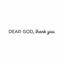 Picture of Vinyl Wall Art Decal - Dear God, Thank You - 3.5" x 30" - Cute Trendy Inspirational Lovely Spiritual Quote Sticker for Home Apartment Bedroom Kids Room Living Room Religious Center Decor (Black)