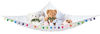 Picture of Mkono Stuffed Animal Toy Hammock Hanging Boho Stuff Animals Storage Organizer with Colorful Pom Pom Balls Large Corner Macrame Toys Net Holder for Nursery Bedroom Kid's Room Storage, 41 x 41" x 57"