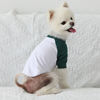 Picture of Lucky Petter Dog Cotton Shirts for Small and Large Dogs Raglan T-Shirts Soft Breathable Dog Shirt pet Clothes (Small, White/Green)