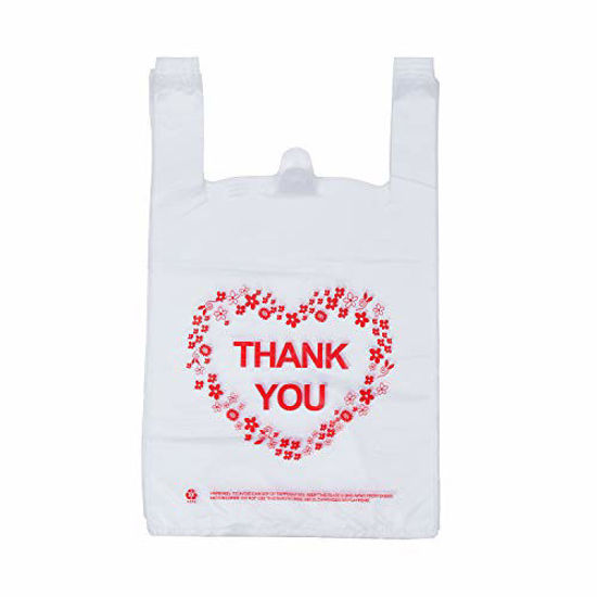 thumbnail image 2 of Phonyuu T-Shirt Carry-Out Bags Plastic Grocery Bags White 2 of 13