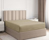 Picture of Twin XL Fitted Sheet - Single Fitted Deep Pocket Sheet - Fits Mattress Perfectly - Soft Wrinkle Free Sheet - 1 Fitted Sheet Only - Beige