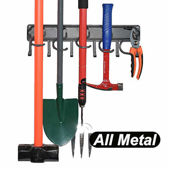 GetUSCart YueTong All Metal Garden Tool Organizer,Adjustable Garage