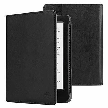 Picture of Fintie Case for Kobo Clara HD - Slim Fit Premium Vegan Leather Folio Cover with Auto Sleep/Wake for Kobo Clara HD 6" eReader, Classic Black