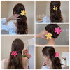 Picture of Hair Claw Clips 8PCS Flower Hair Clips Big Cute Claw Clips Jaw Clamps 8 Colors Strong Hold for Thick Hair Women 8 Colors