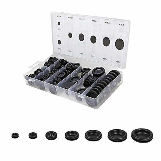 GetUSCart 170 PCS Rubber Grommet Firewall Hole Plug Set Electrical